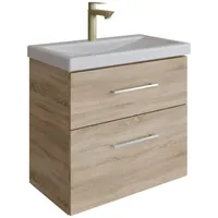 Planetmöbel Waschtisch mit Unterschrank 60 cm - sonoma eiche
