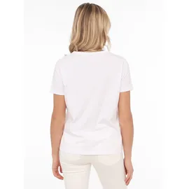 Zwillingsherz T-Shirt "Strand Meer Heimat" maritimer Stickerei, Pailletten, Kurzarm, Rundhalsausschnitt weiß LXL (L/XL)