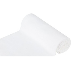 Rippen-Bündchenstoff "Comfort", weiß