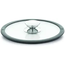 Berndes Glasdeckel mit Silikonrand, passend für Topf und Pfanne mit 28 cm Durchmesser, transparent