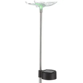 GLOBO Solarleuchte Edelstahl, Kunststoff 4er Set spritzwassergeschützt weiß