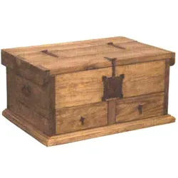 Truhentisch Pinie mexikanisch - 2 Schübe, Landhausstil