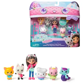 Spin Master Gabby's Dollhouse DER FILM - Cat-venture Crew Figuren-Set, 11-teiliges Spielset mit Gabby, Katzenfreunden - Zubehörteilen, für Kinder ab 3 Jahren