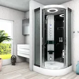 SeniorBad Dampfdusche Dusche Duschkabine D58-23M3-EC Duschtempel Sauna 100x100 cm