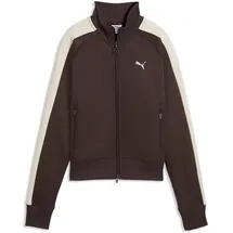 Puma Damen T7 Always ON Kurze Trainingsjacke L, Chocolate Brown - L