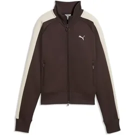 Puma Damen T7 Always ON Kurze Trainingsjacke L, Chocolate Brown - L
