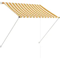 vidaXL Einziehbare Markise 150 cm gelb