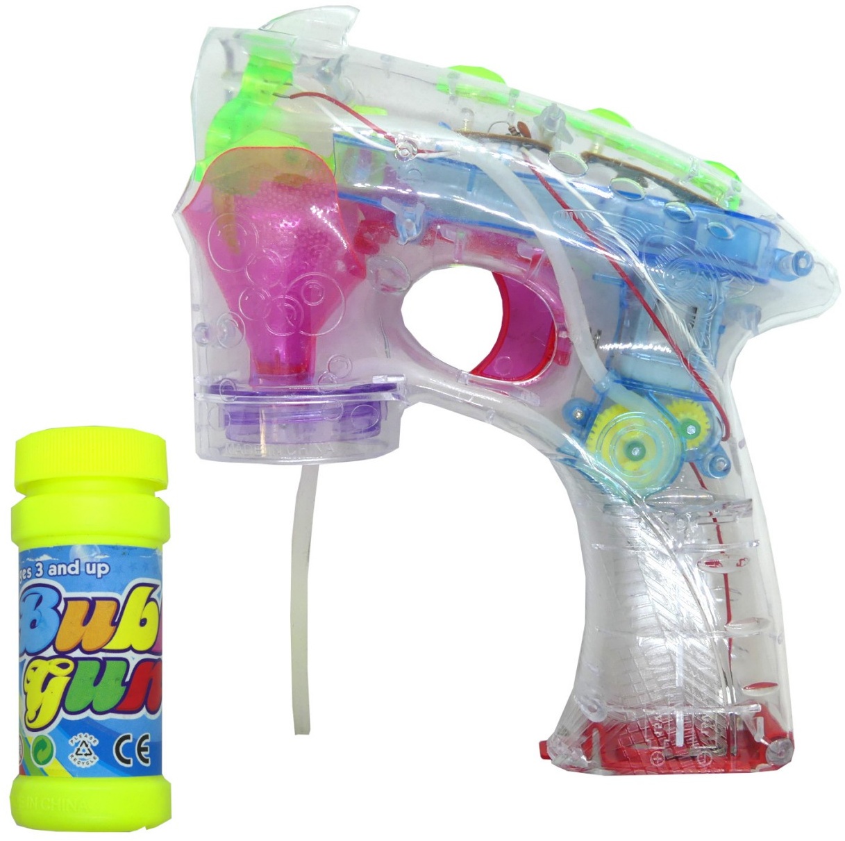 Jiyong Seifenblasenmaschine LED Seifenblasenpistole Kinder Bubble Machine