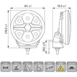 Hella 1FJ 357 198-021 Fernscheinwerfer