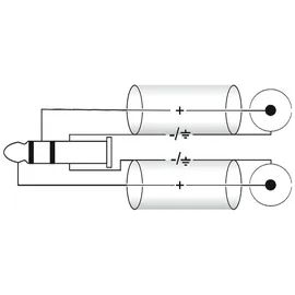 Omnitronic Adapterkabel 3,5mm Klinke / 2x Cinch 1,5m (30225151)