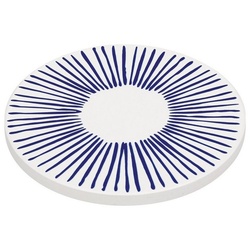 ZASSENHAUS Topfuntersetzer »Untersetzer aus Keramik 11cm Nordic Lines«, Stück, 1-tlg., Topfuntersetzer rund mit Muster blau|weiß