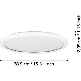EGLO Rovito-Z 3 rund weiß Ø 39 cm