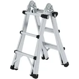 MUNK Aluminium-Teleskopleiter 4 x 3 Sprossen (32013)