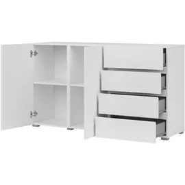 OTTO home Sideboard Metric 138 x 78,3 x 40 cm Weiß
