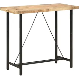 vidaXL Bartisch 120 x 58 x 107 cm Raues Mangoholz Braun