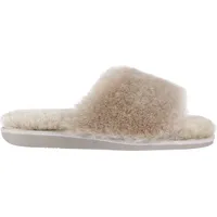 Vanuba - Damen Plüsch Hausschuhe Lammfell Schafwolle D010 Beige, Größe 39 EU - Beige - 39