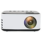 Videoprojektor, Full HD Mini Tragbarer Projektor 1080P Heimkino-Filmprojektor LED-WLAN-Projektor Kompatibel mit Smartphone, TV, Stick(EU-Stecker)