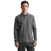 Marc O'Polo Langarm-Poloshirt Marc O'Polo graphite grey melange S
