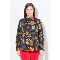 Ulla Popken Longbluse mischfarben Schwarz XXL