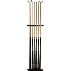 John West Billard Set - Wandhalterung 4 professionelle Billardqueues + 2 Brückenqueues