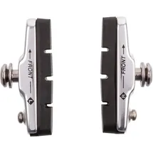 M-Wave Cartridge Rennrad-Bremsschuhe, Silber/schwarz