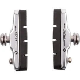 M-Wave Cartridge Rennrad-Bremsschuhe, Silber/schwarz