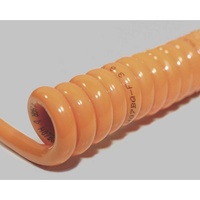 BKL Electronic 1506118 Spiralkabel H05BQ-F 400 mm / 1600 mm 3 G 0.75 mm2 Orange 1St.