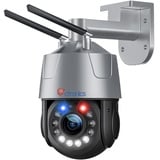 ctronics 5MP 30X Optischer Zoom Überwachungskamera Aussen WLAN 2,4/5GHz, IP Kamera Outdoor mit Auto Cruise/Tracking/Zoom Personenerkennung, 150M Nachtsicht, Ton-Licht-Alarm, 2-Wege-Audio Metal/Cloud