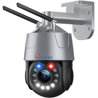ctronics 30X Optischer Zoom Überwachungskamera Aussen WLAN, 5MP PTZ WiFi Dome IP Kamera Outdoor mit Personenerkennung, Automatische Verfolgung, 150M Nachtsicht, Ton-Licht-Alarm, 2-Wege-Audio, IP66