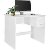 HJH Office hJh-OFFICE Schreibtisch Basix, 821004, weiß, mit Schubladen, (BxHxT) 90 x 75.5 x 48cm