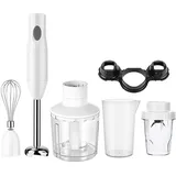 Stabmixer 5-in-1-Stabmixer mit Ruehrbecher Fleisch- und Gemuesemuehle Schneebesen Food Smoothies Chopper