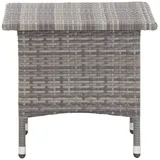 vidaXL Beistelltisch Grau 50x50x47 cm Poly Rattan