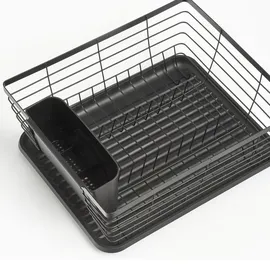 Zeller Abtropfgestell 37 x 30,5 x 14,5 cm schwarz