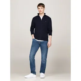 Tommy Hilfiger Cardigan »PIMA ORG CTN CASHMERE ZIP THRU«, blau