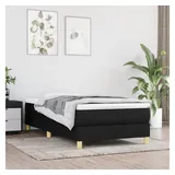 vidaXL Boxspringbett Schwarz 100x200 cm Stoff