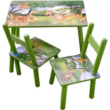 Hti-Living Kindertischgruppe Dinos 3-tlg. bunt