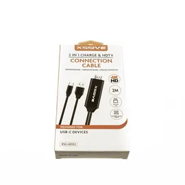 COFI 2-in-1-lade- und Hdtv Verbindungskabel Usb-c 4k/hd 2m