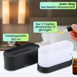 ideoon home Aroma Diffuser 18 cm schwarz