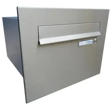 Letterbox24.de B-24 XXL Edelstahl weiß inkl. Zeitungsfach