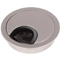 SO-Tech SO-TECH® Kabeldurchführung Kabeldurchlass aus Metall Edelstahloptik matt Bohrmaß