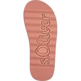 s.Oliver Pantolette Webstoff Profilsohle 5-27140-42, Größe:39 EU, Farbe:Orange - Orange - 39