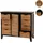 Mendler Apothekerkommode 80 x 91 x 40 cm Schwarz