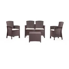 Dmora Lounge-Set 7-tlg. Braun