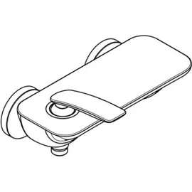 Kludi Balance Einhandmischer Wandmontage für 1 Verbraucher Mattschwarz/Chrom 527108775