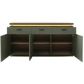 MCA Furniture Sideboard 156 x 83 x 44 cm Salbei grün