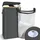 VOUNOT Wäschekorb mit Deckel 100L, Faltbarer Wäschesammler mit Herausnehmbar Wäschesäcke, Laundry Baskets Wäschebox Schmal, Grau