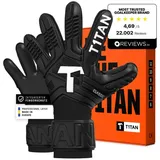 T1TAN Classic 1.0 Black-Out Torwarthandschuhe Schwarz 11