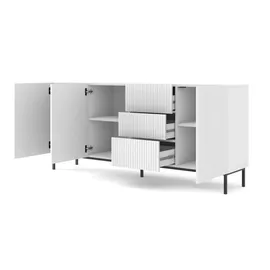 Möbel Kraft Sideboard ¦ weiß ¦ Maße (cm): B: 200 H: 89