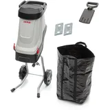 Ikra mogatec IKRA Elektro Gartenhäcksler Messerhäcksler IMH 2800, inkl. Fangsack 45l, 2800W, inkl. 2x Ersatz-Wendemesser