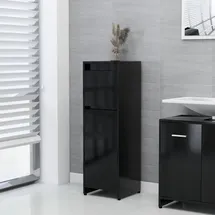 vidaXL Badezimmerschrank 30 x 90 x 30 cm Schwarz